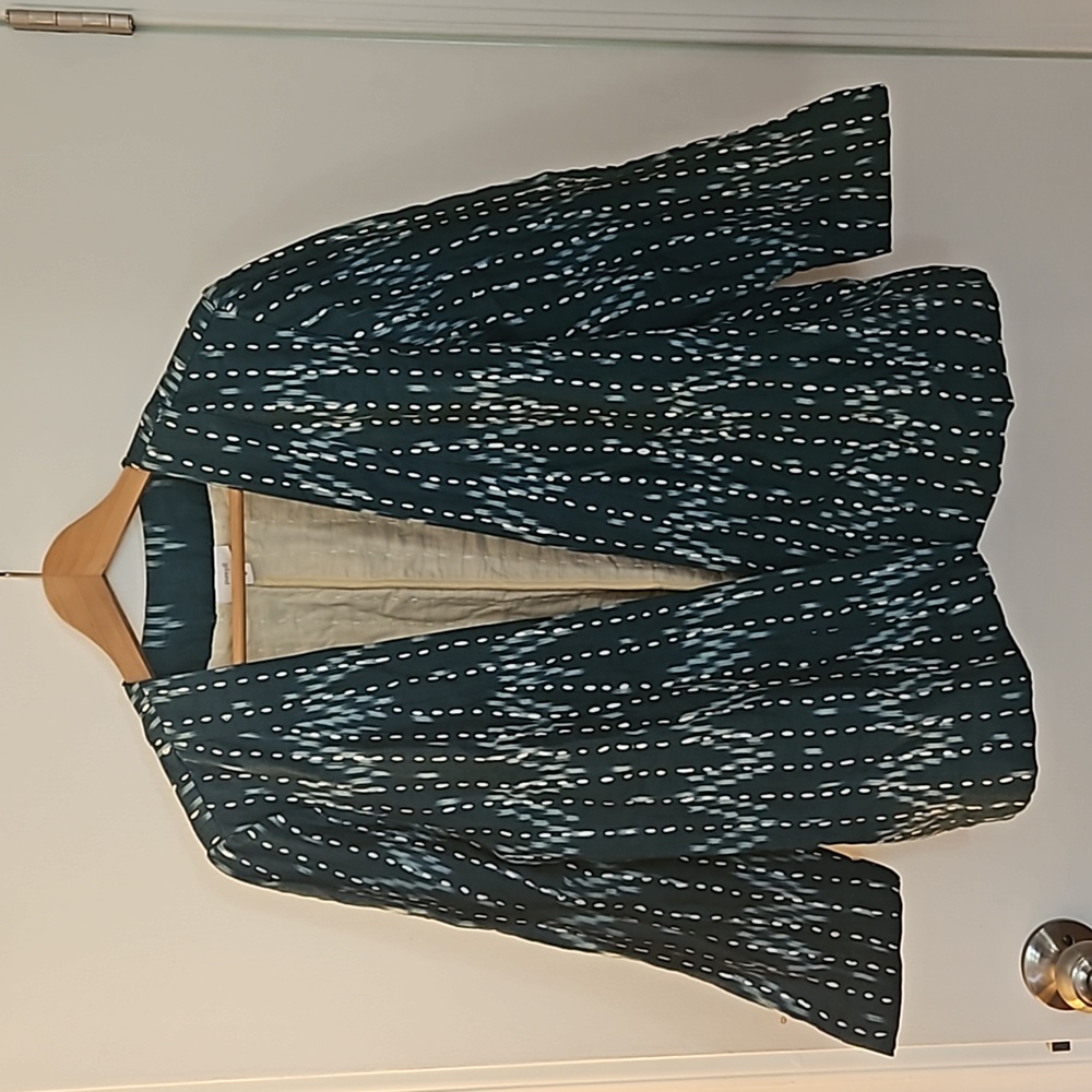 JJill Open front Jacket, Teal, Size M